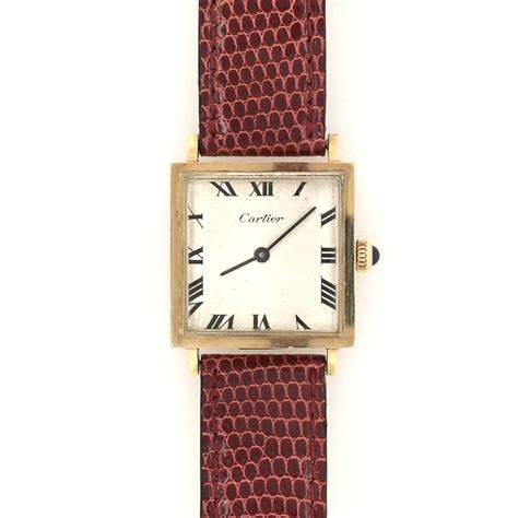 cartier square womens watch|cartier square watch women's.